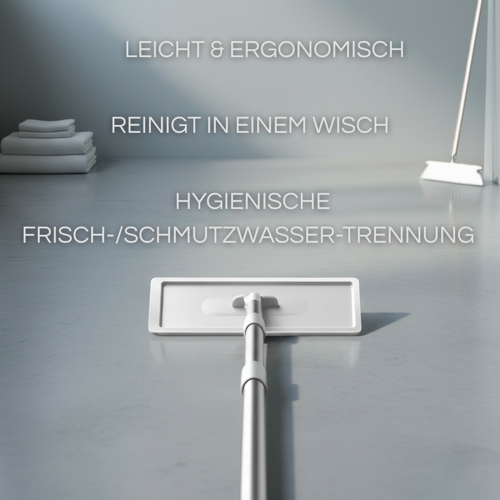 SwiftMop™ – Streifenfreie Reinigung in Sekunden